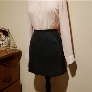 Uniqlo Gray Skirt  Wool Blend